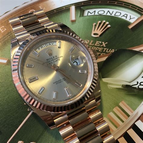 rolex with baguettes|rolex day date 40 review.